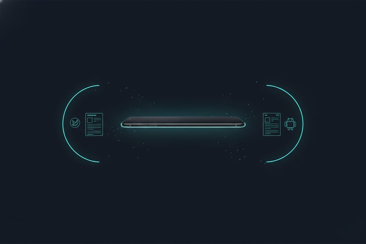 Showcasing native app development ios android minimal