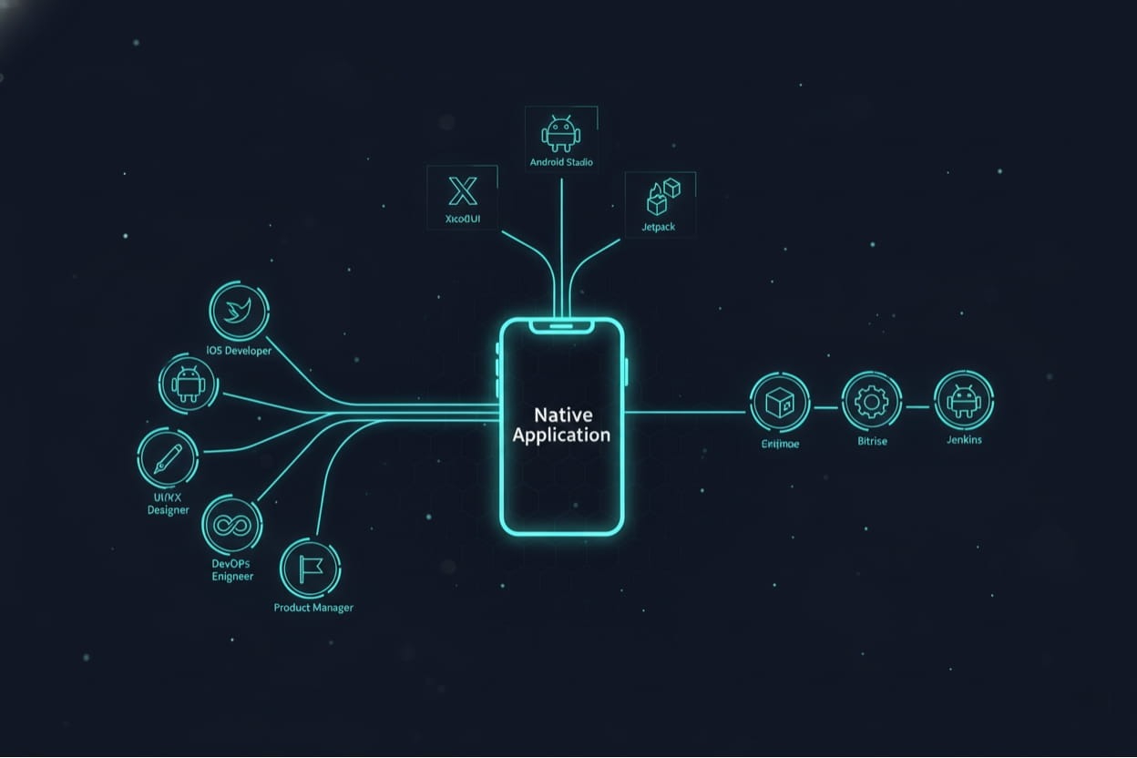 native development team tools cicd diagram