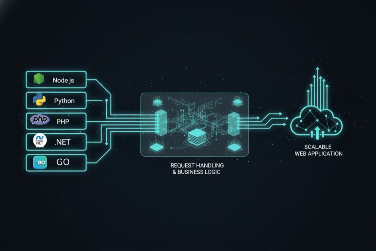 Popular backend programming languages used in web development