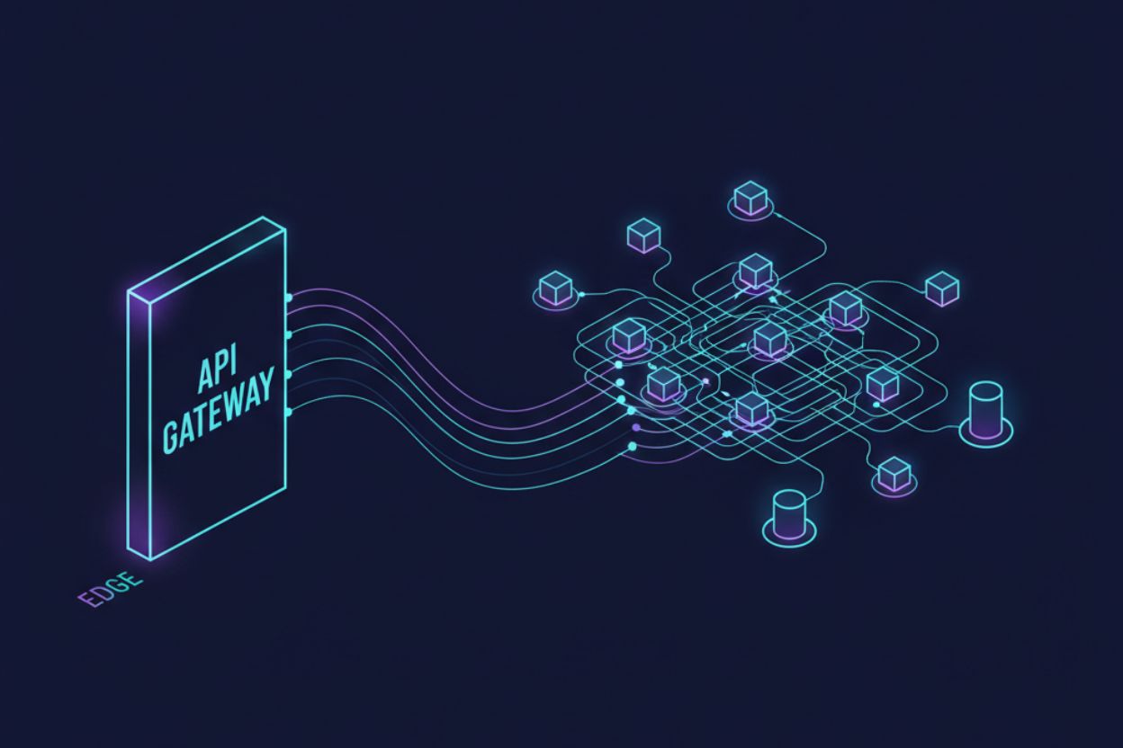 API gateway routing and service mesh for microservices