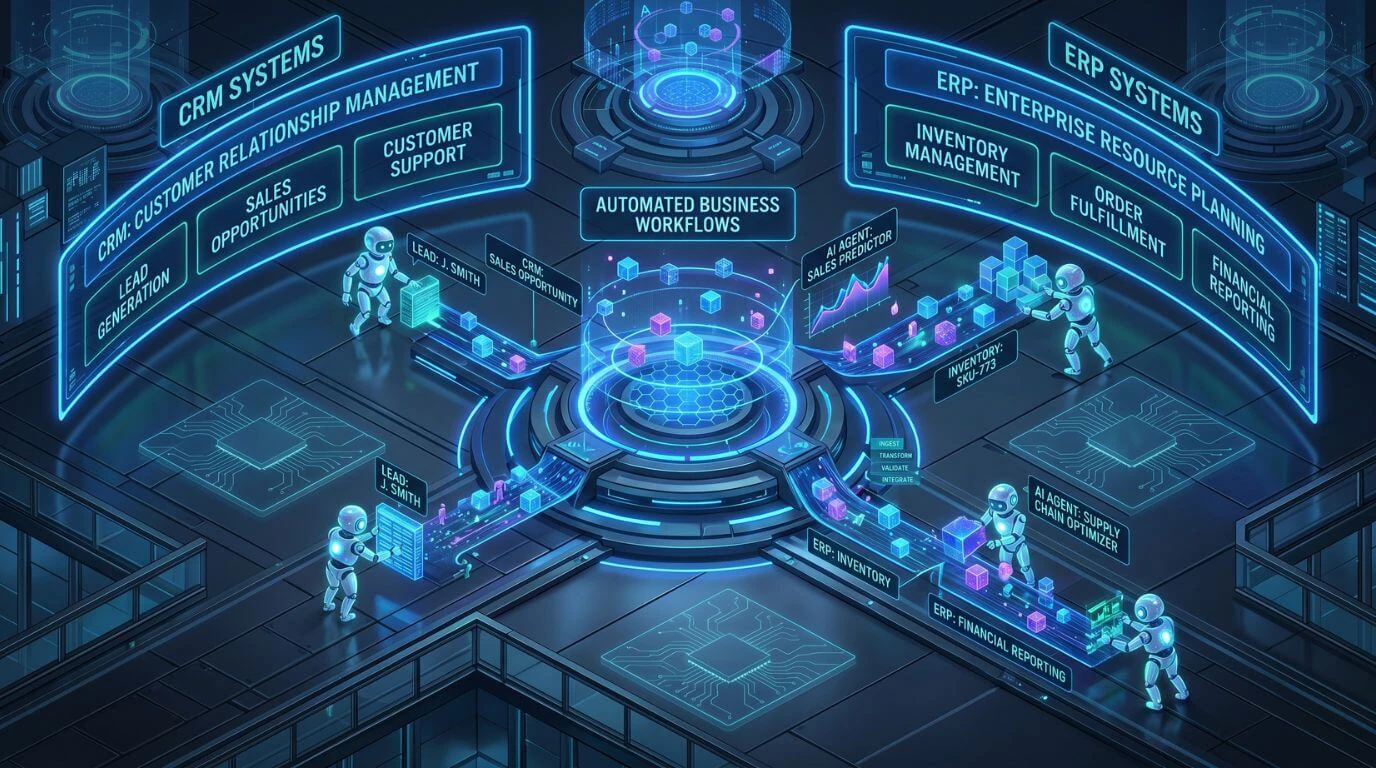 AI agents' automation in business systems