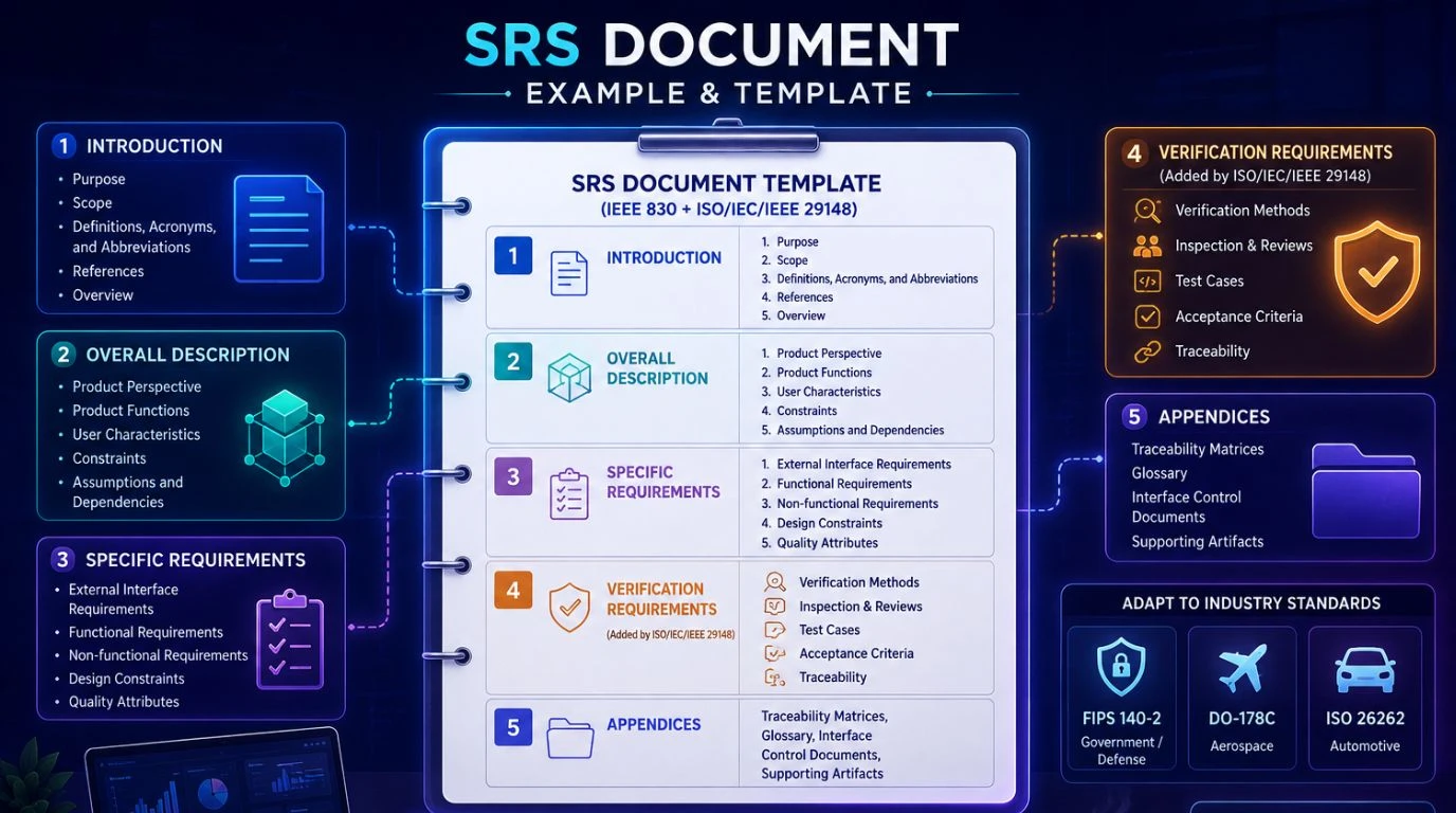 Software requirement specification document template example